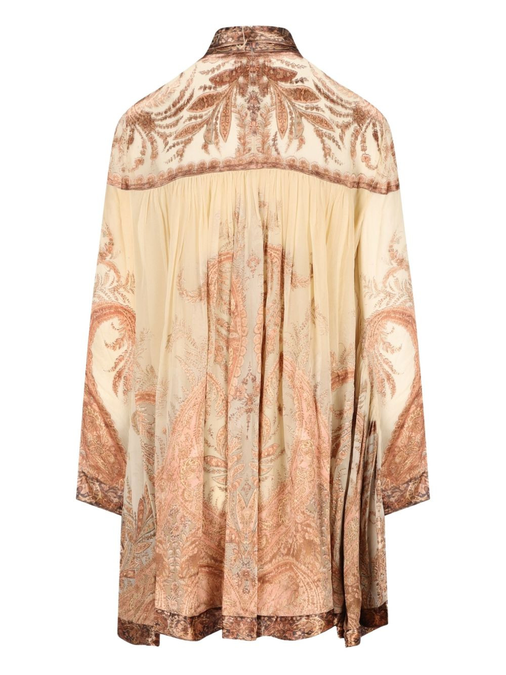 Hypnotic paisley-print tied-neck dress - 2