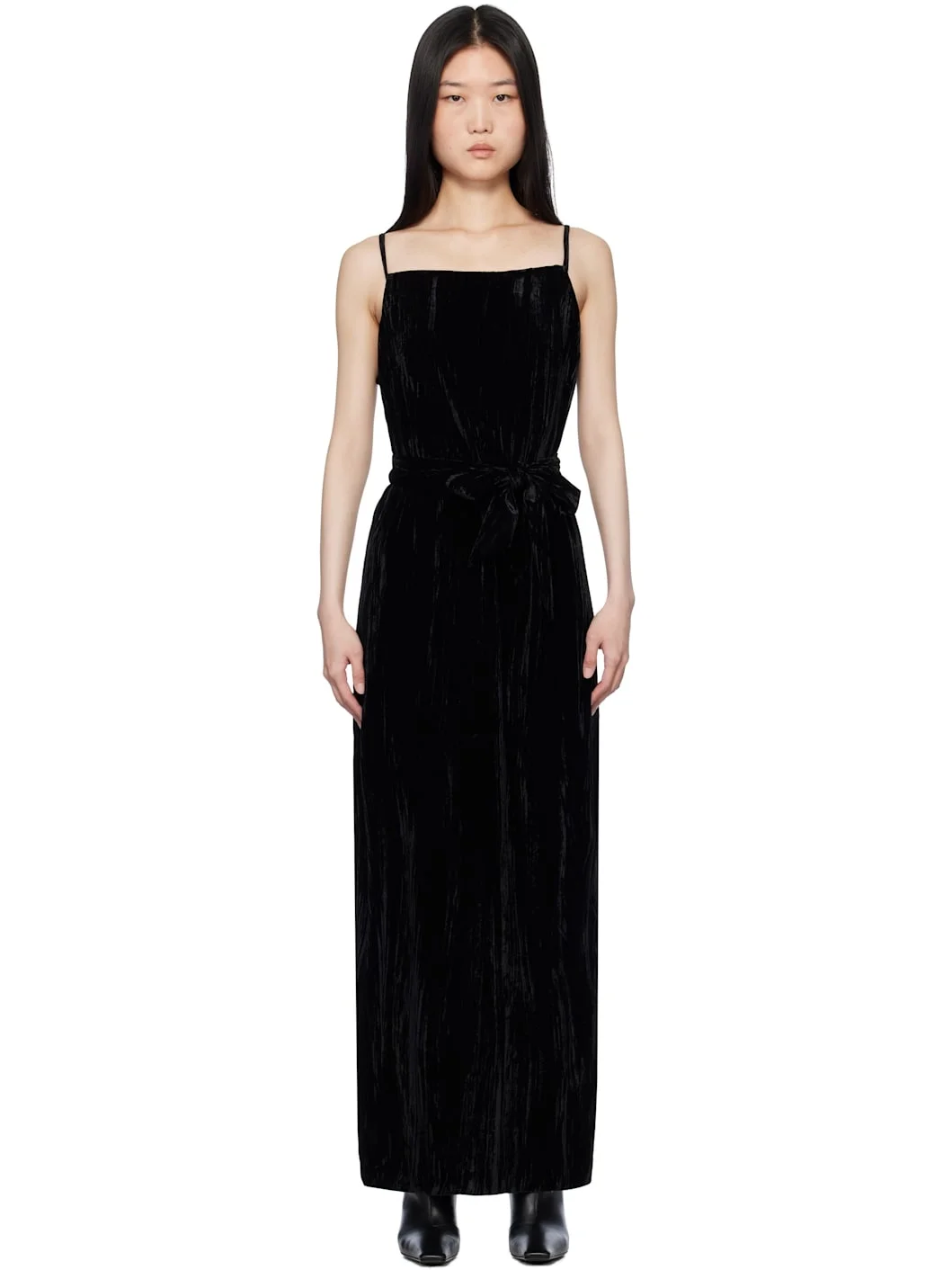 Black Cygnet Velvet Maxi Dress - 1
