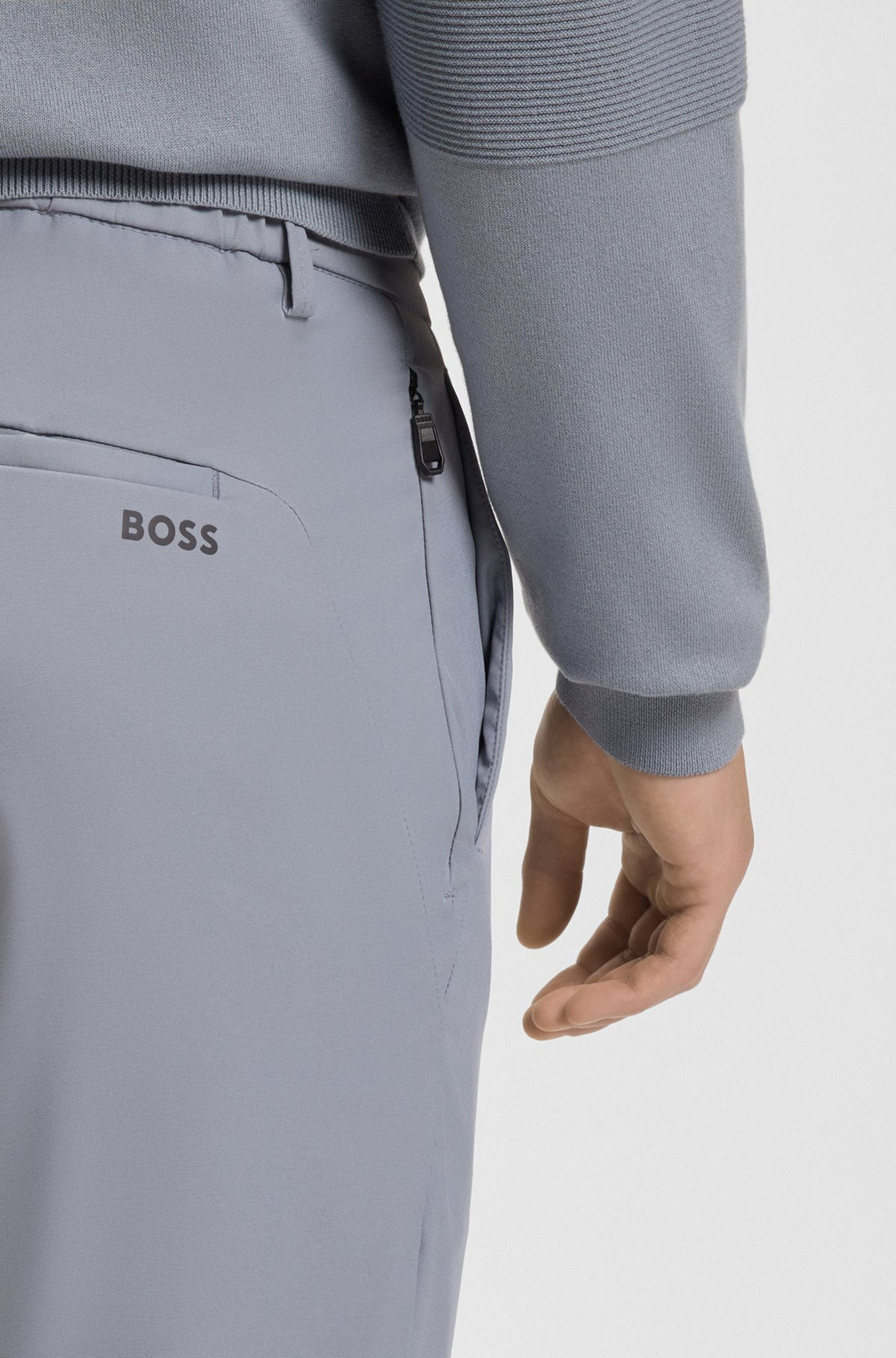 CUFFED PANTS IN WATER-REPELLENT FOUR-WAY-STRETCH TWILL - 5