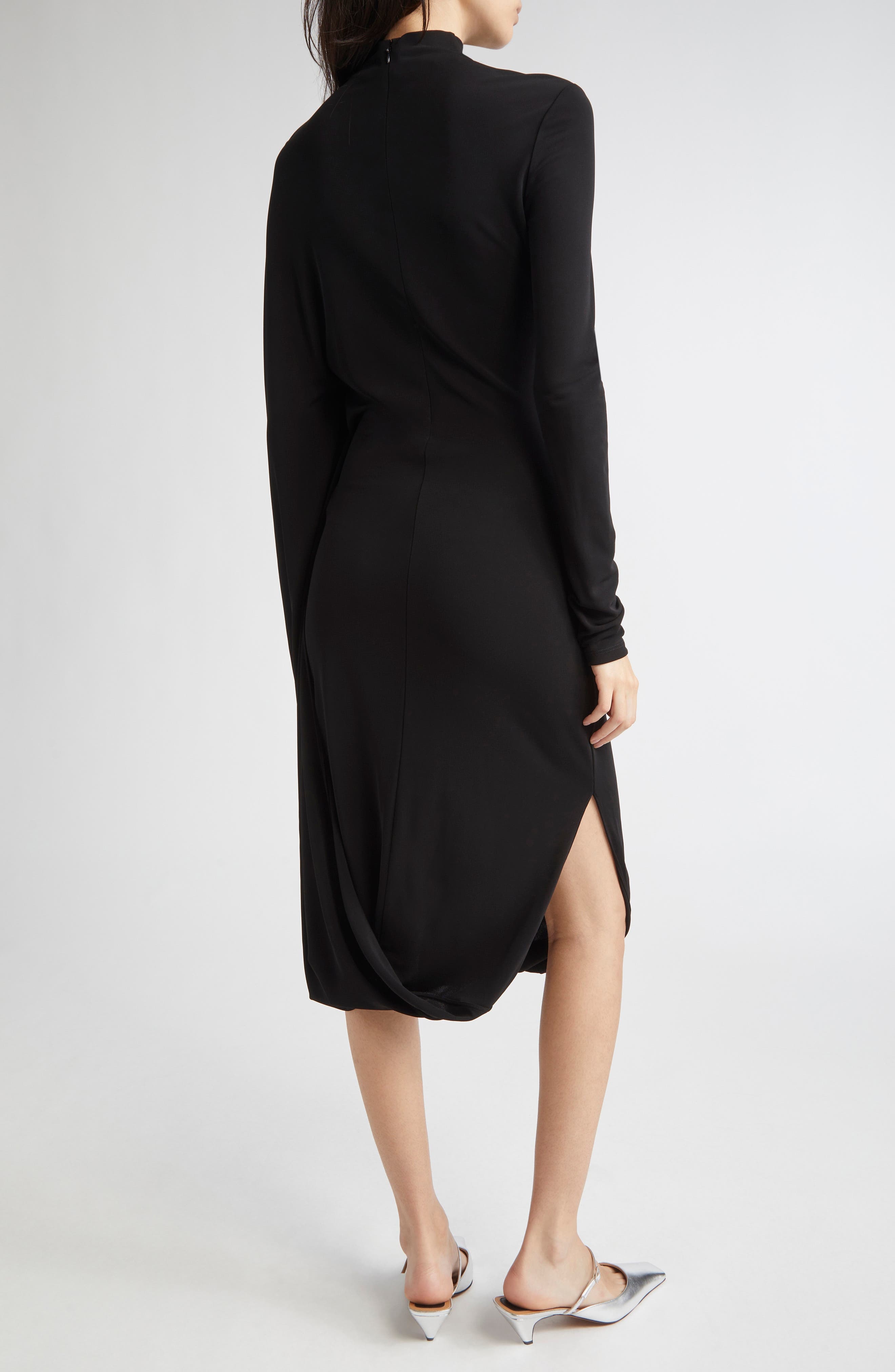 Stella McCartney Cape Sleeve Jersey Dress in 1000 - 2