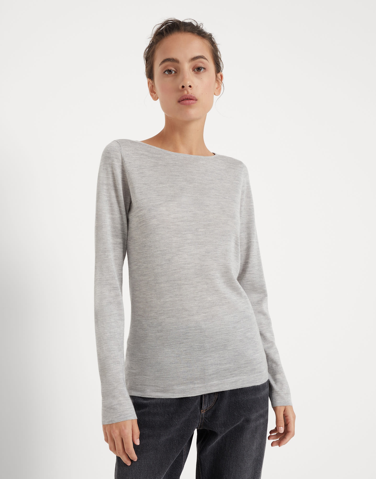 Cashmere and silk lightweight sweater - 1