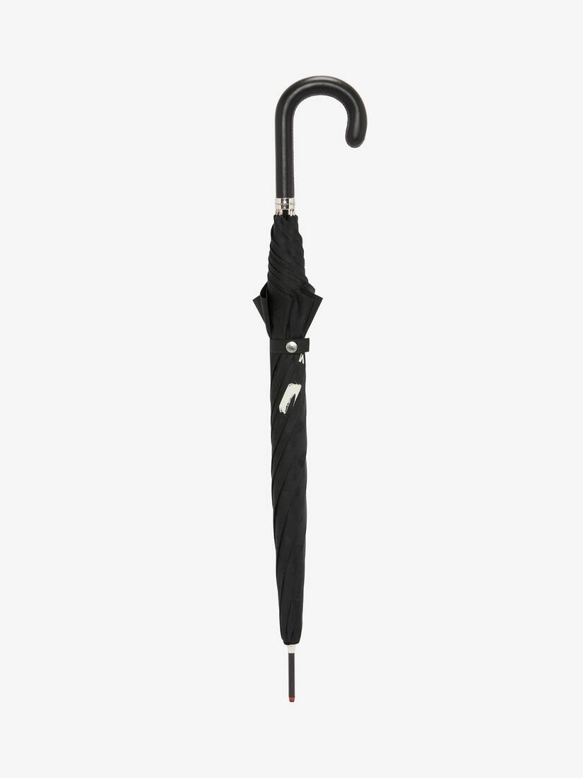 Men's McQueen Graffiti Umbrella in Black - 1