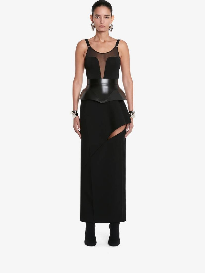 Women's Leather Articulated 코르셋 벨트 4