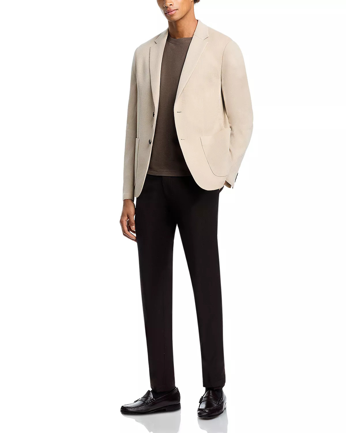 Theory Clinton Textured Jersey Slim Fit Unstructured Sport Coat - 2