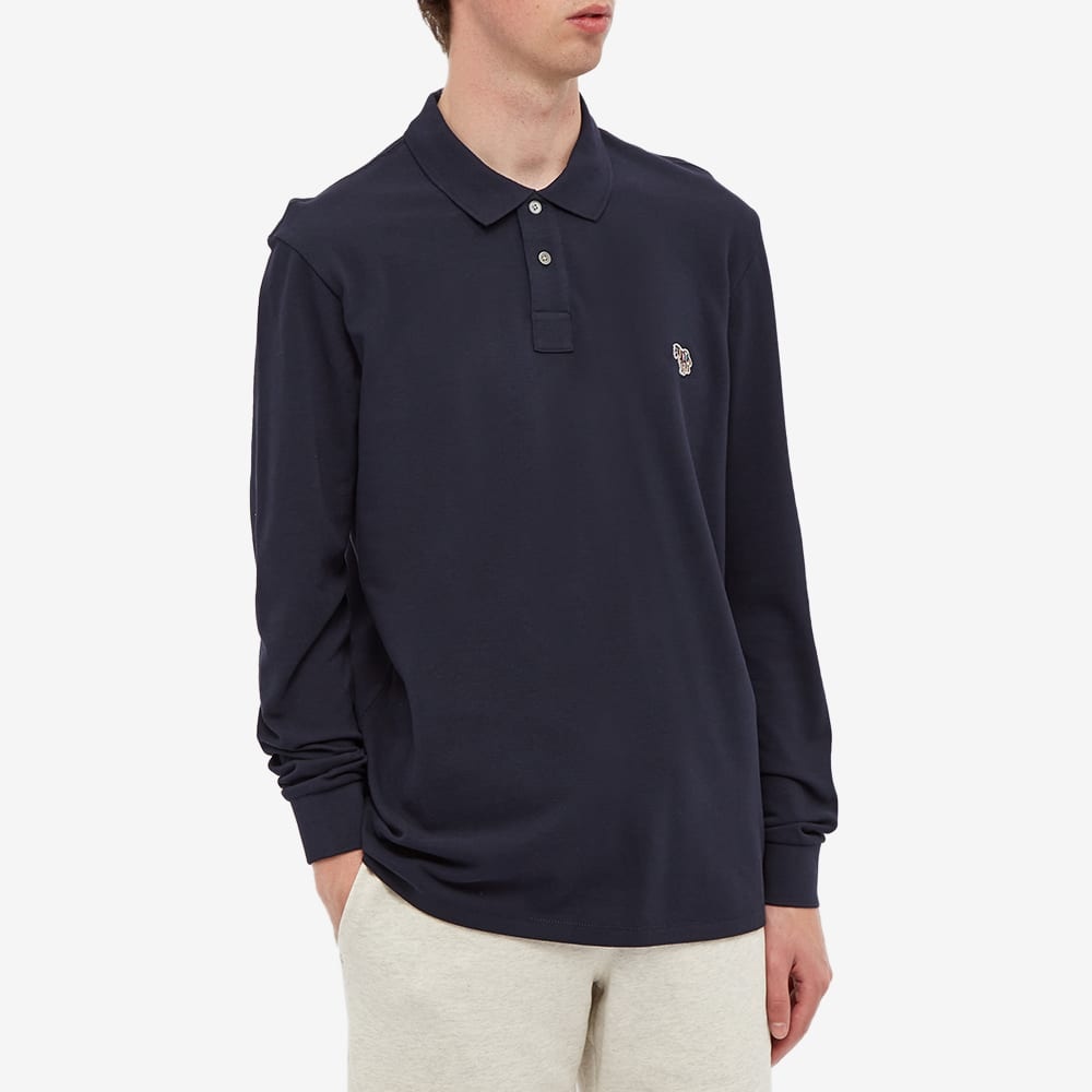 Paul Smith Long Sleeve Regular Fit Zebra Polo - 4