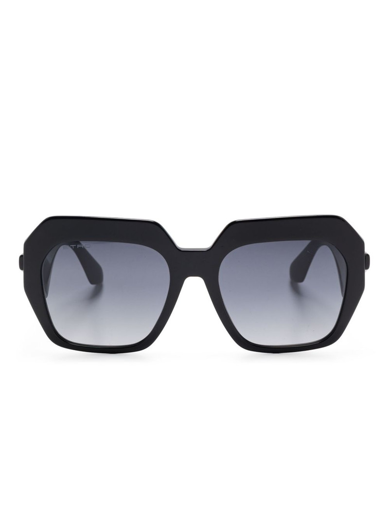 geometric-frame sunglasses 1