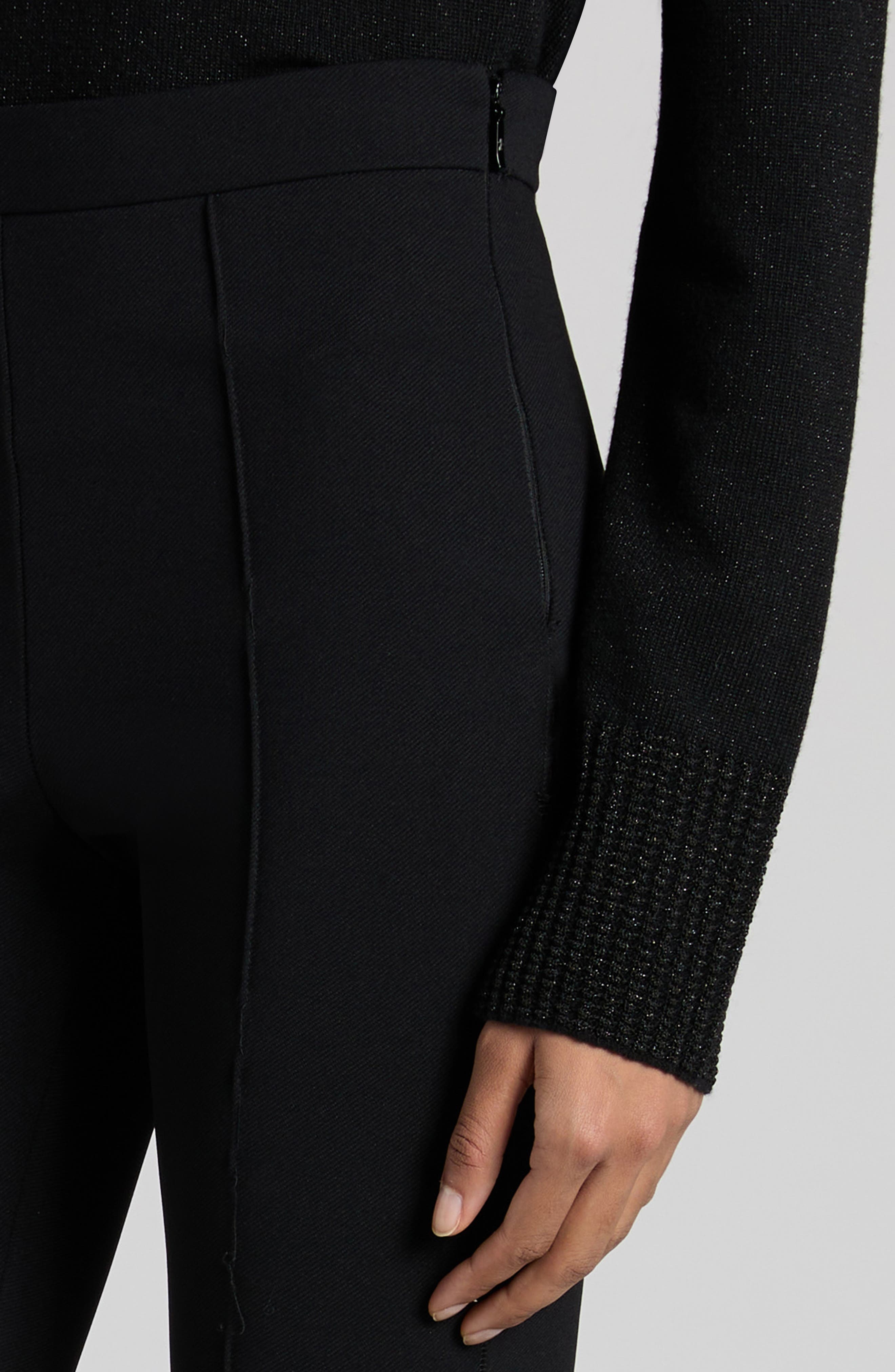 Moncler Pintuck High Waist Leggings in Black at Nordstrom - 5