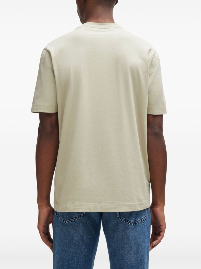 raised-logo cotton T-shirt 4