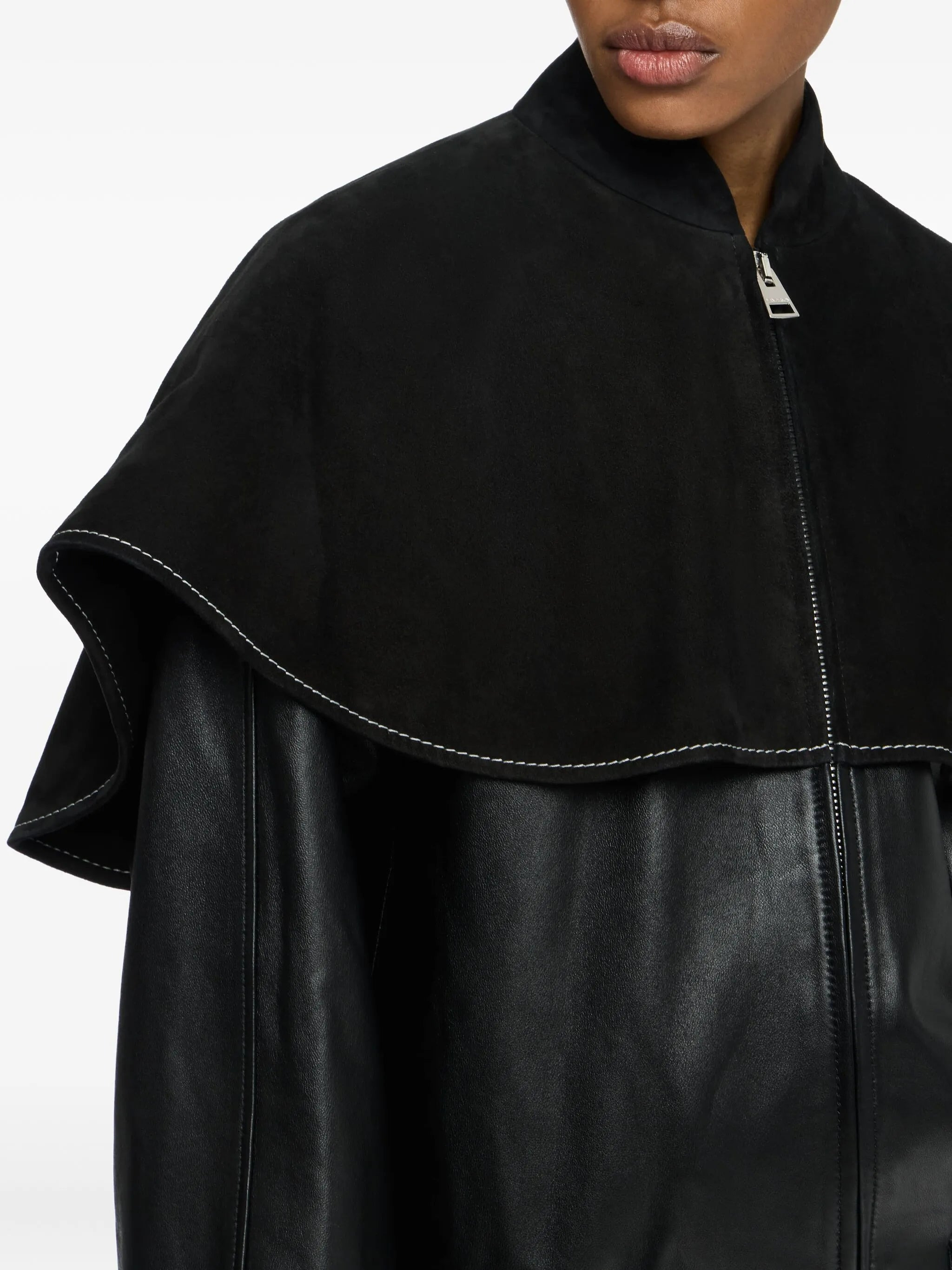 Jw Anderson Oversized-collar Leather Jacket - 2