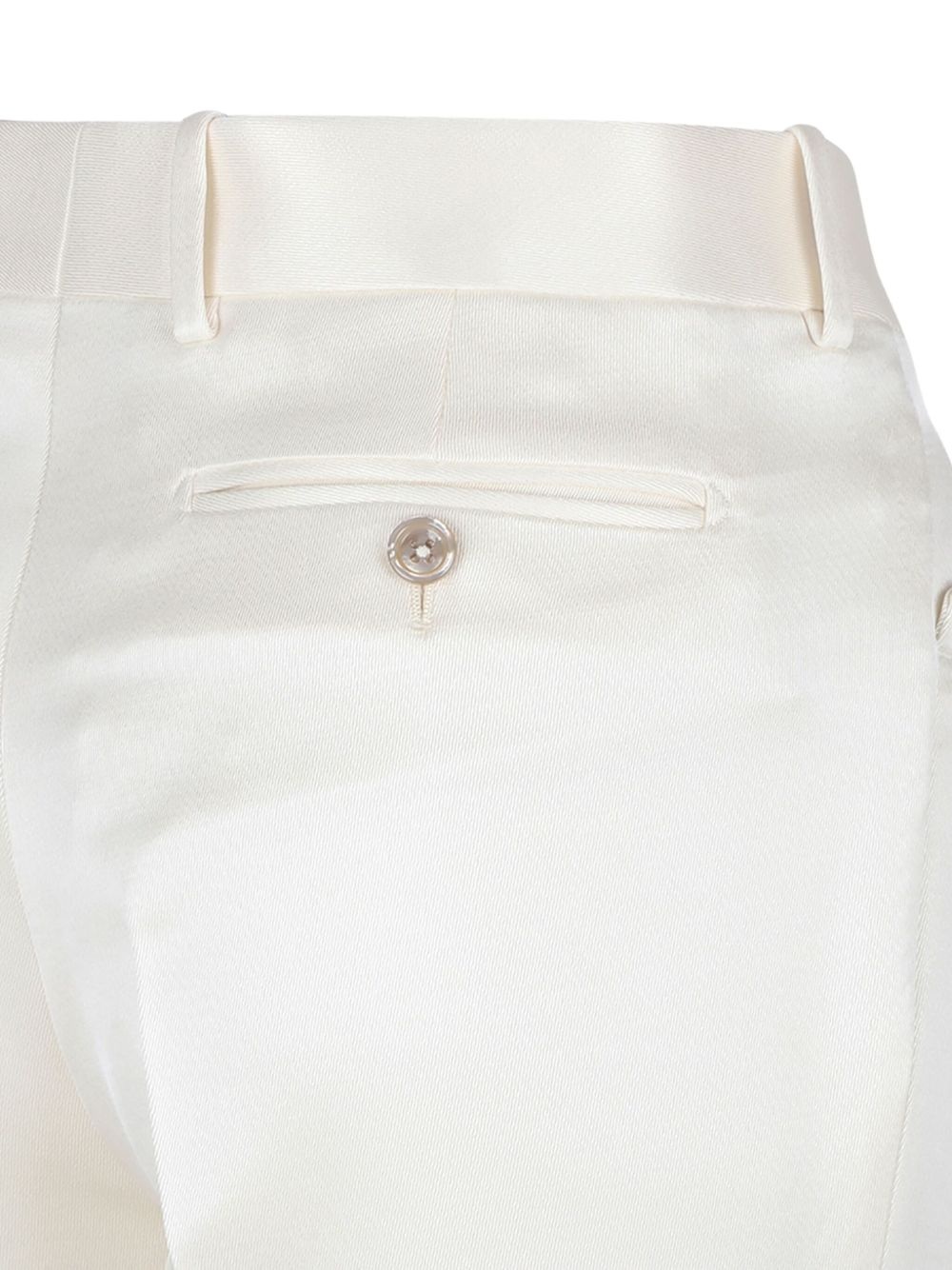 satin-trim trousers - 4