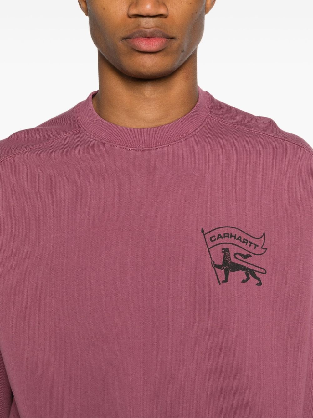 Stamp cotton sweatshirt - 5