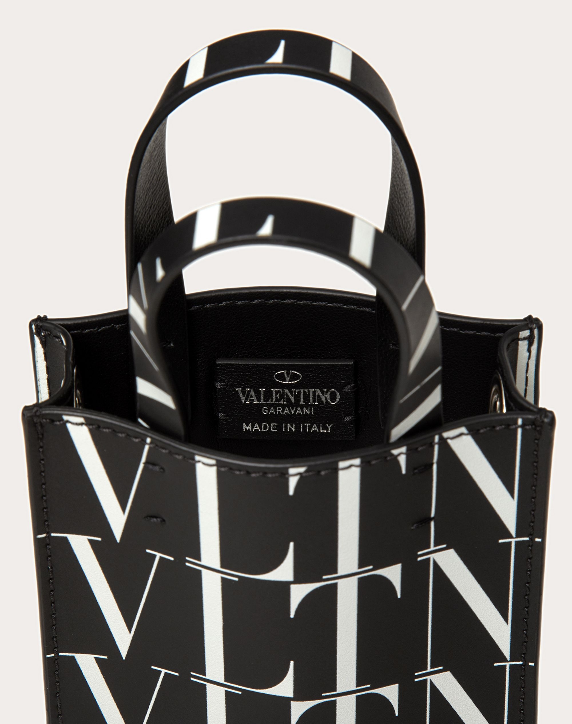 VLTN TIMES Mini Leather Tote Bag - 4