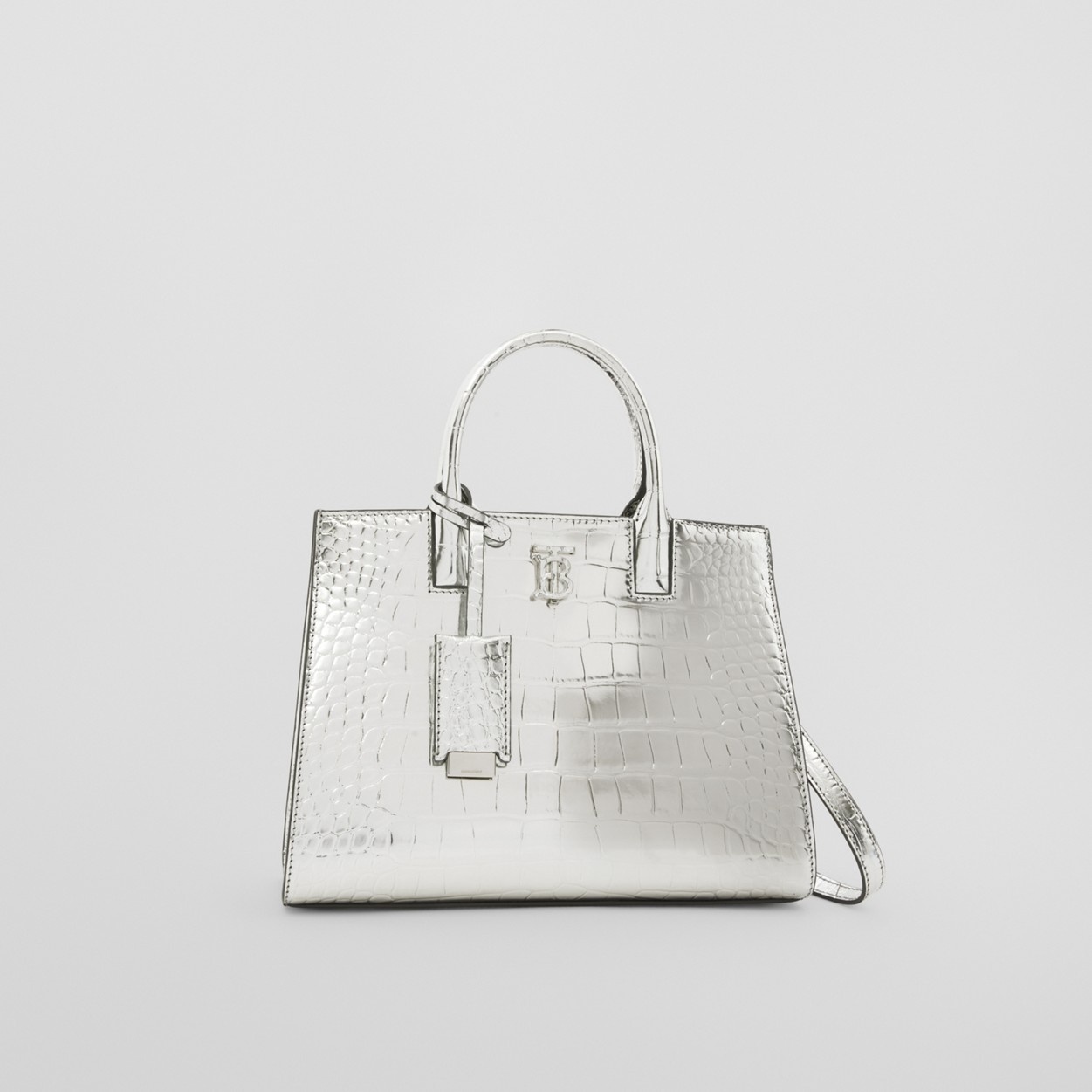 Metallic Embossed Leather Mini Frances Bag - 7