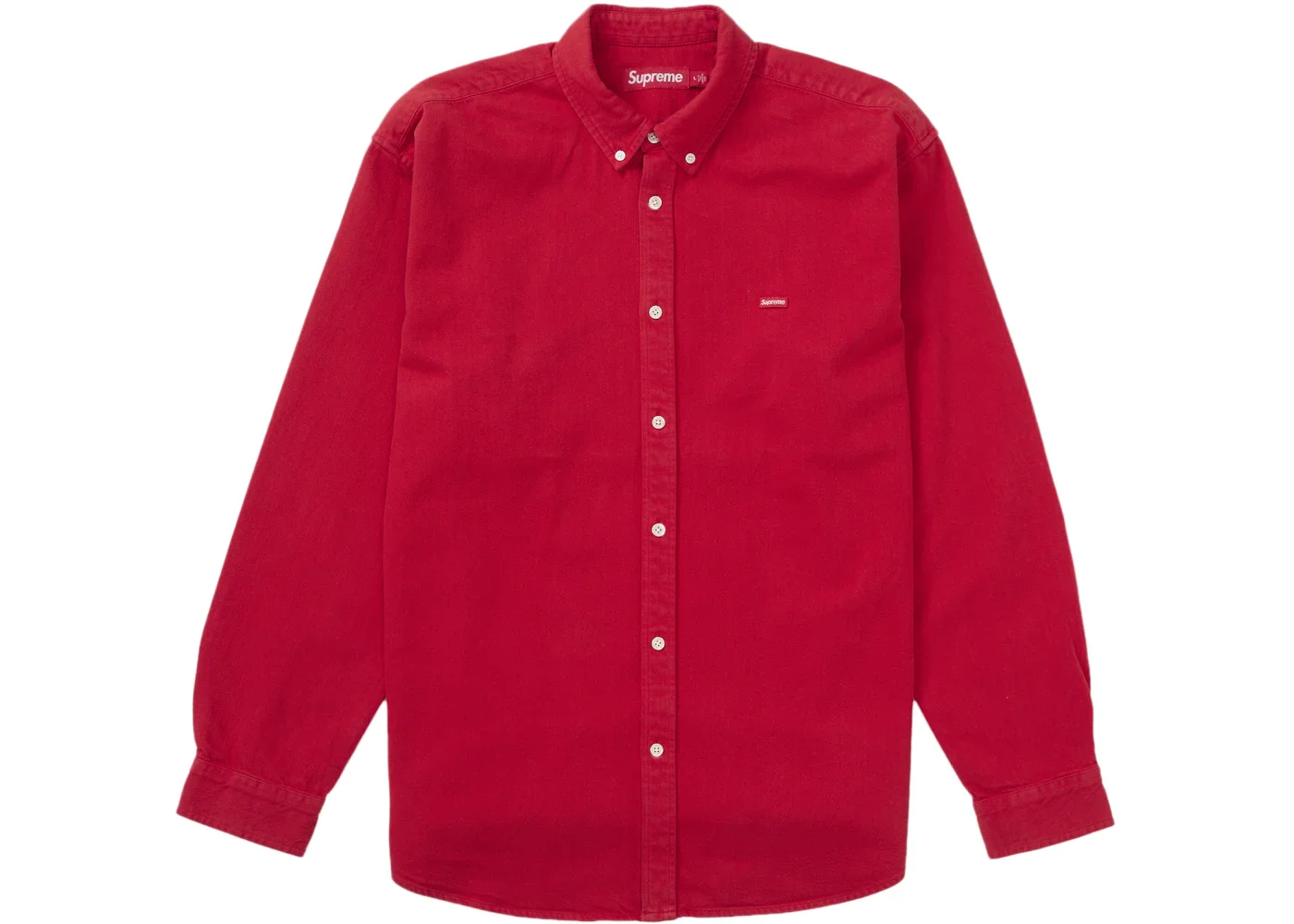 Supreme Supreme Small Box Denim Shirt (FW25) Red - SUP-SS26-030 
