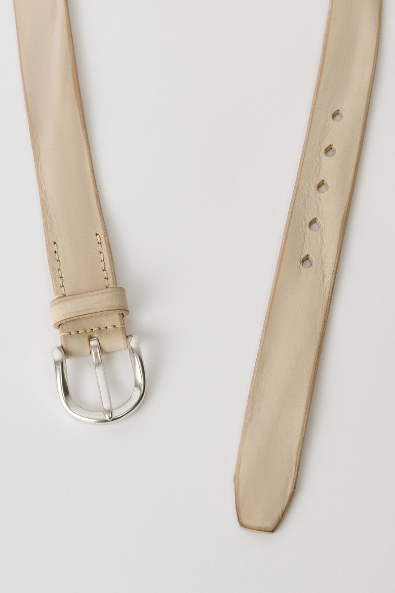 Our Legacy 3.5 cm Belt Chalky White Leather outlook