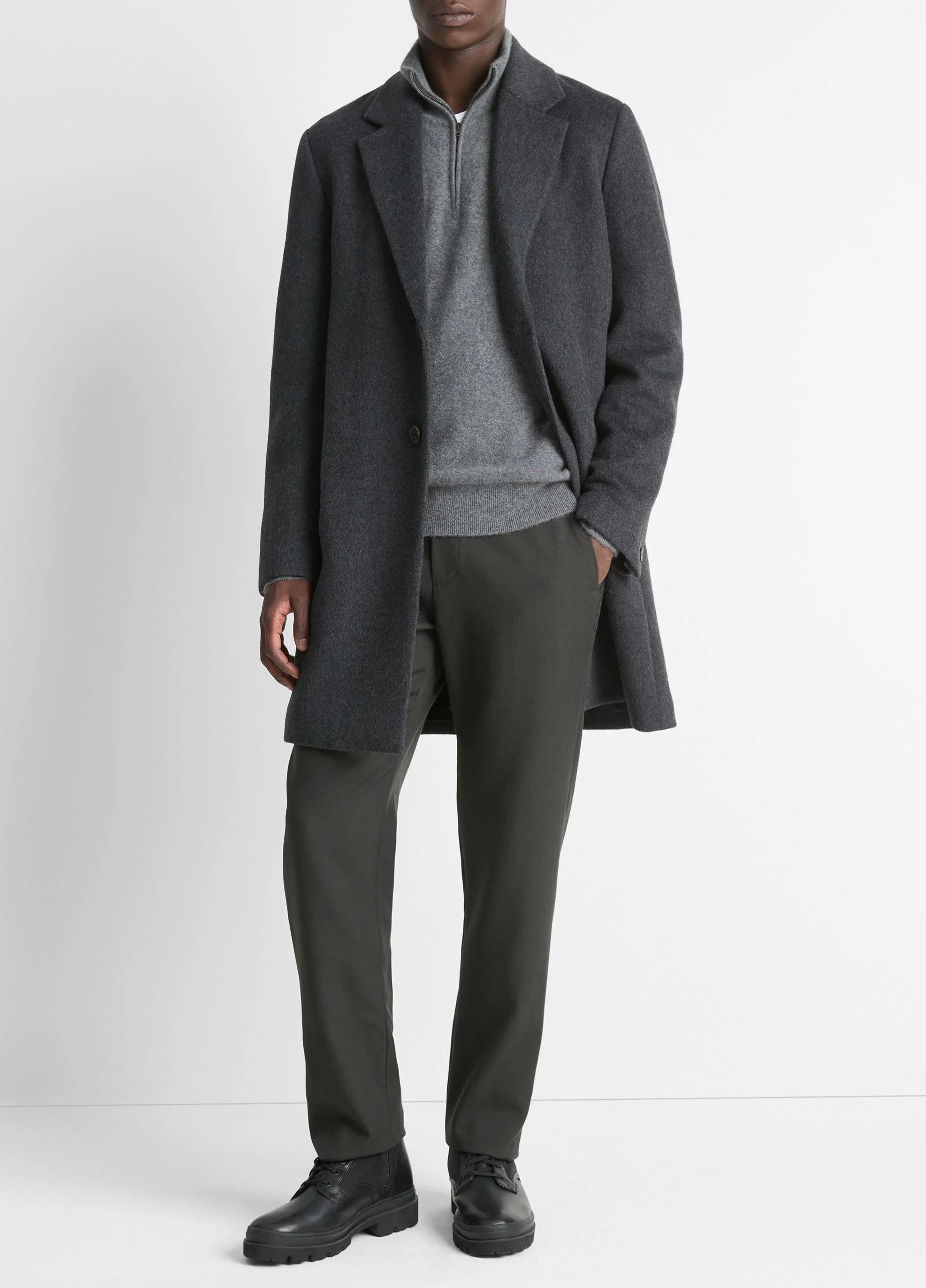Classic Italian Wool-Blend Coat - 1