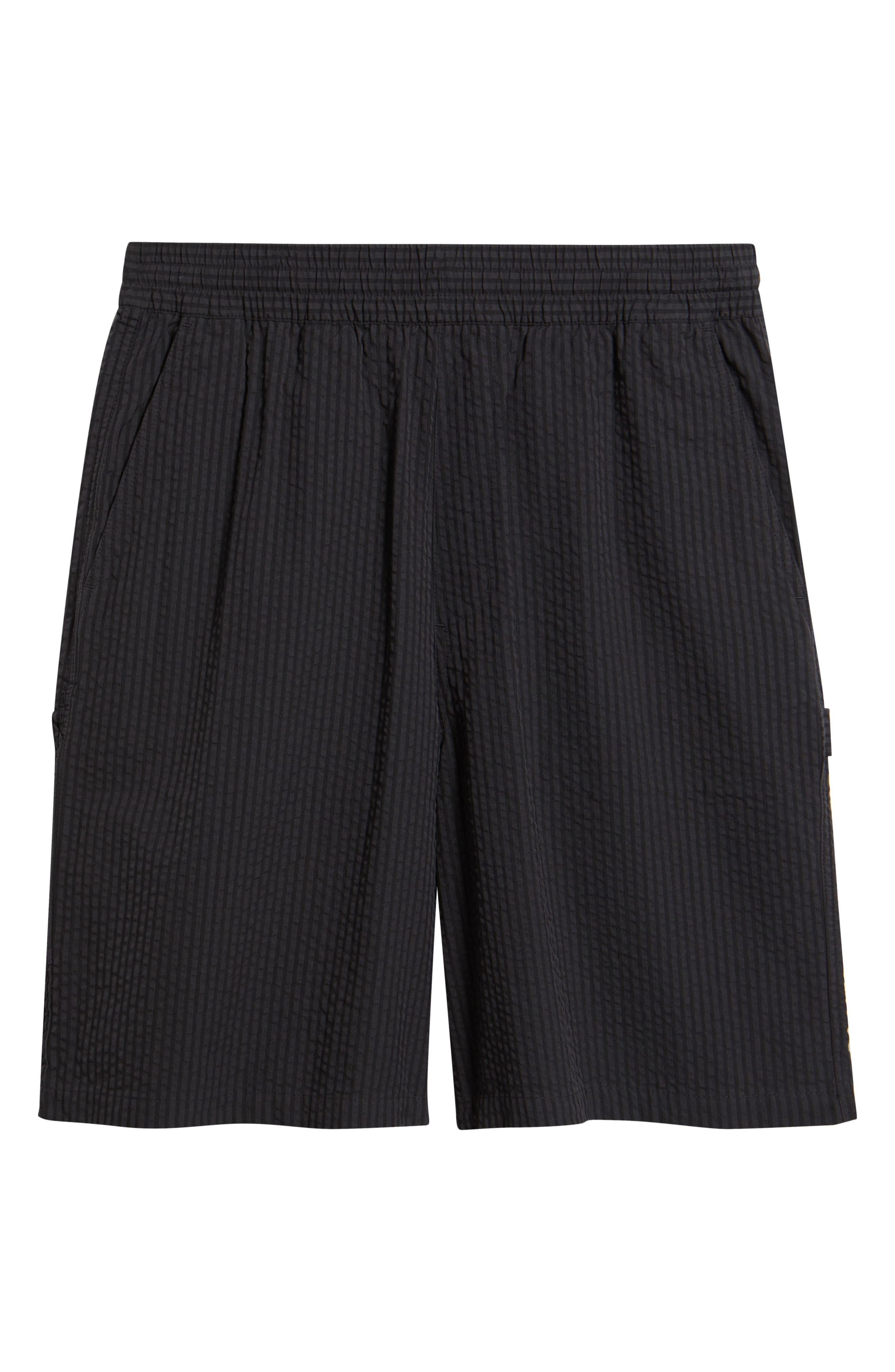 Carhartt Work In Progress Toland Seersucker Shorts in Toland Stripe, Black at Nordstrom - 5