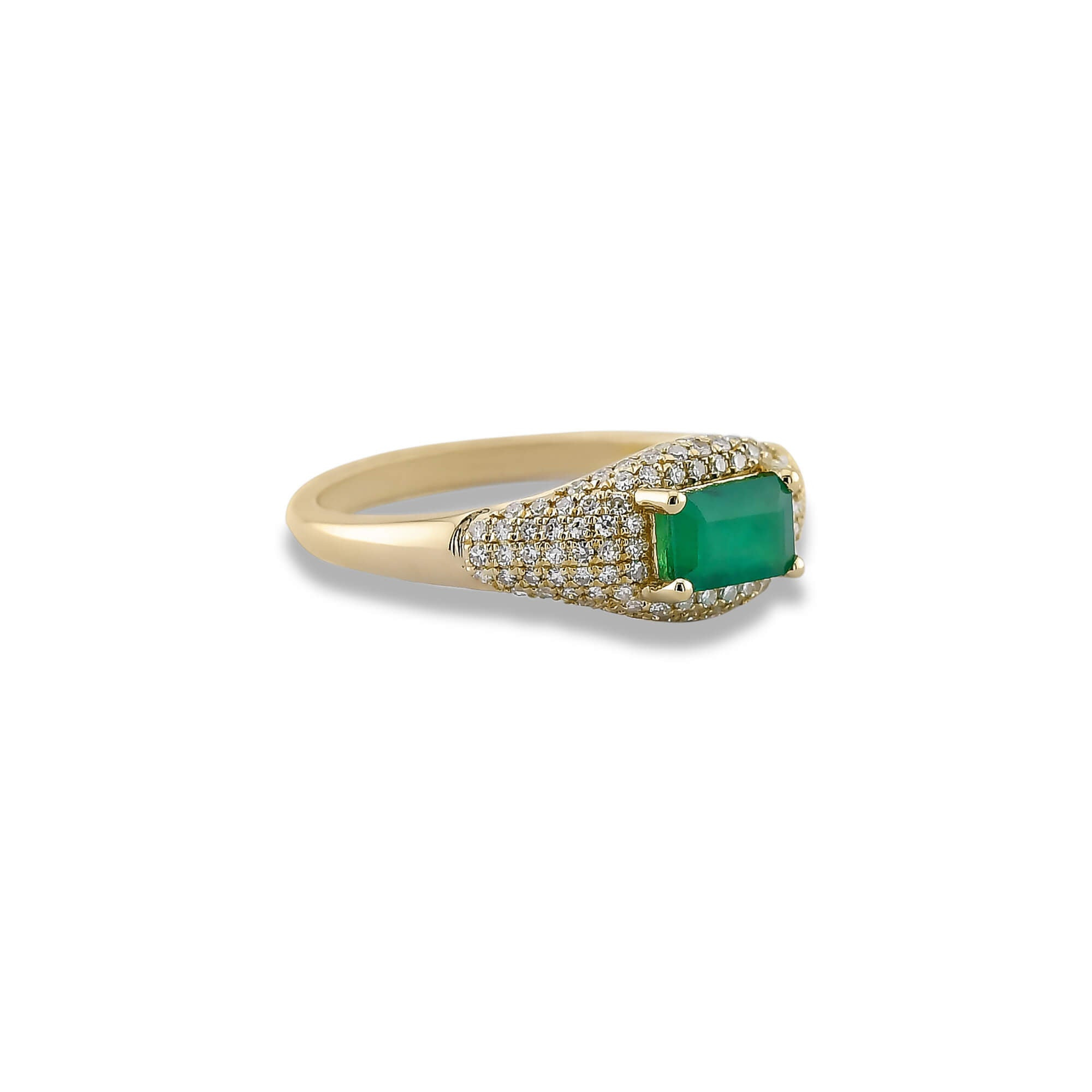 Claudia Emerald Signet Ring - 3