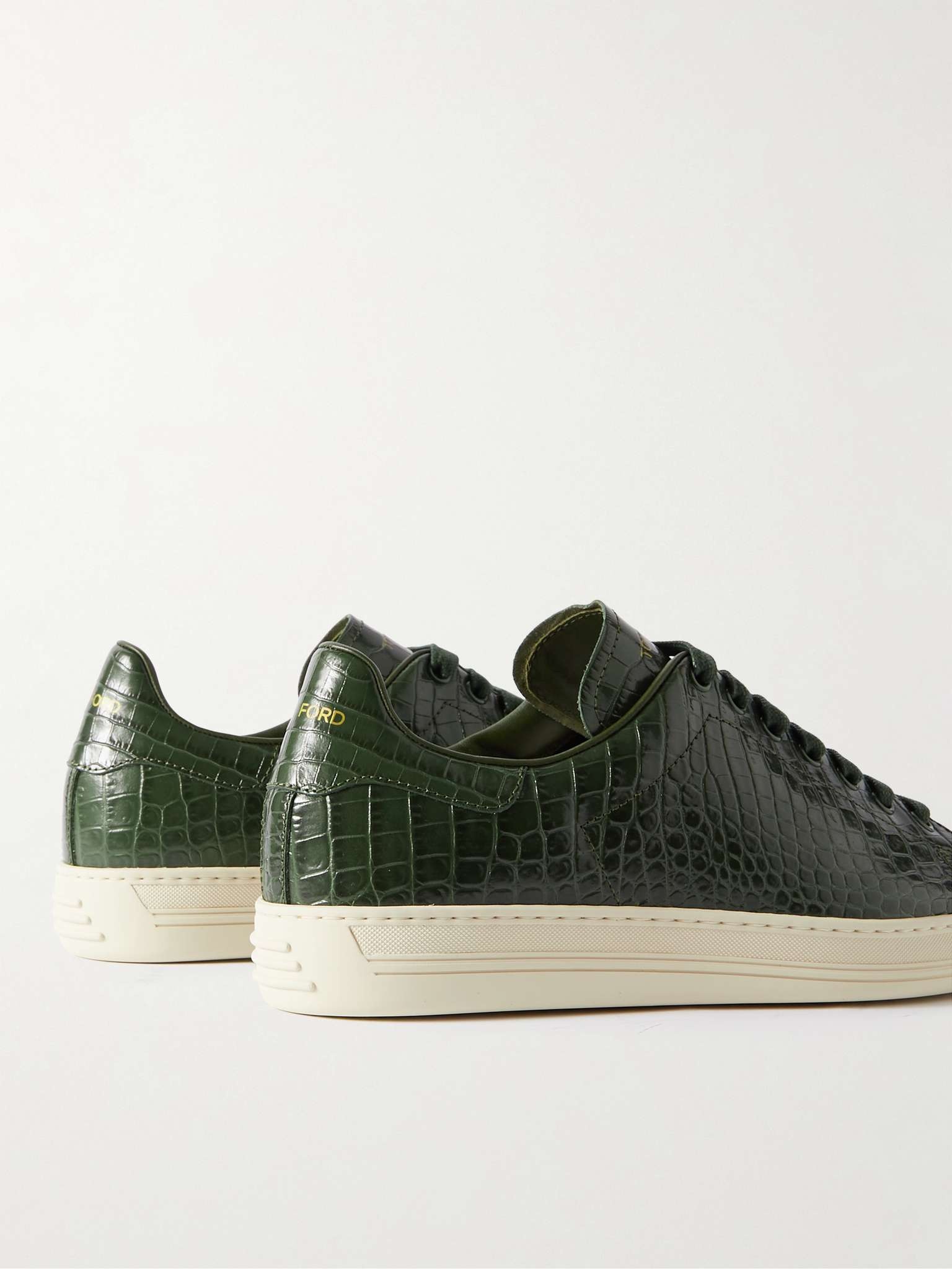 Warwick Croc-Effect Patent-Leather Sneakers - 5
