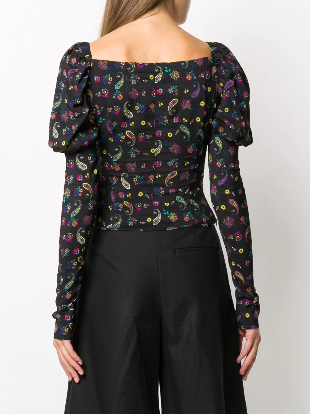 paisley print top - 4