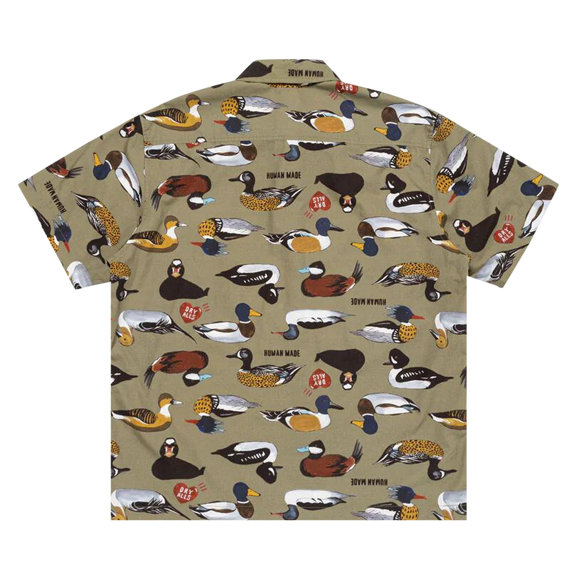 Human Made Duck Short-Sleeve Shirt 'Olive Drab' - 2