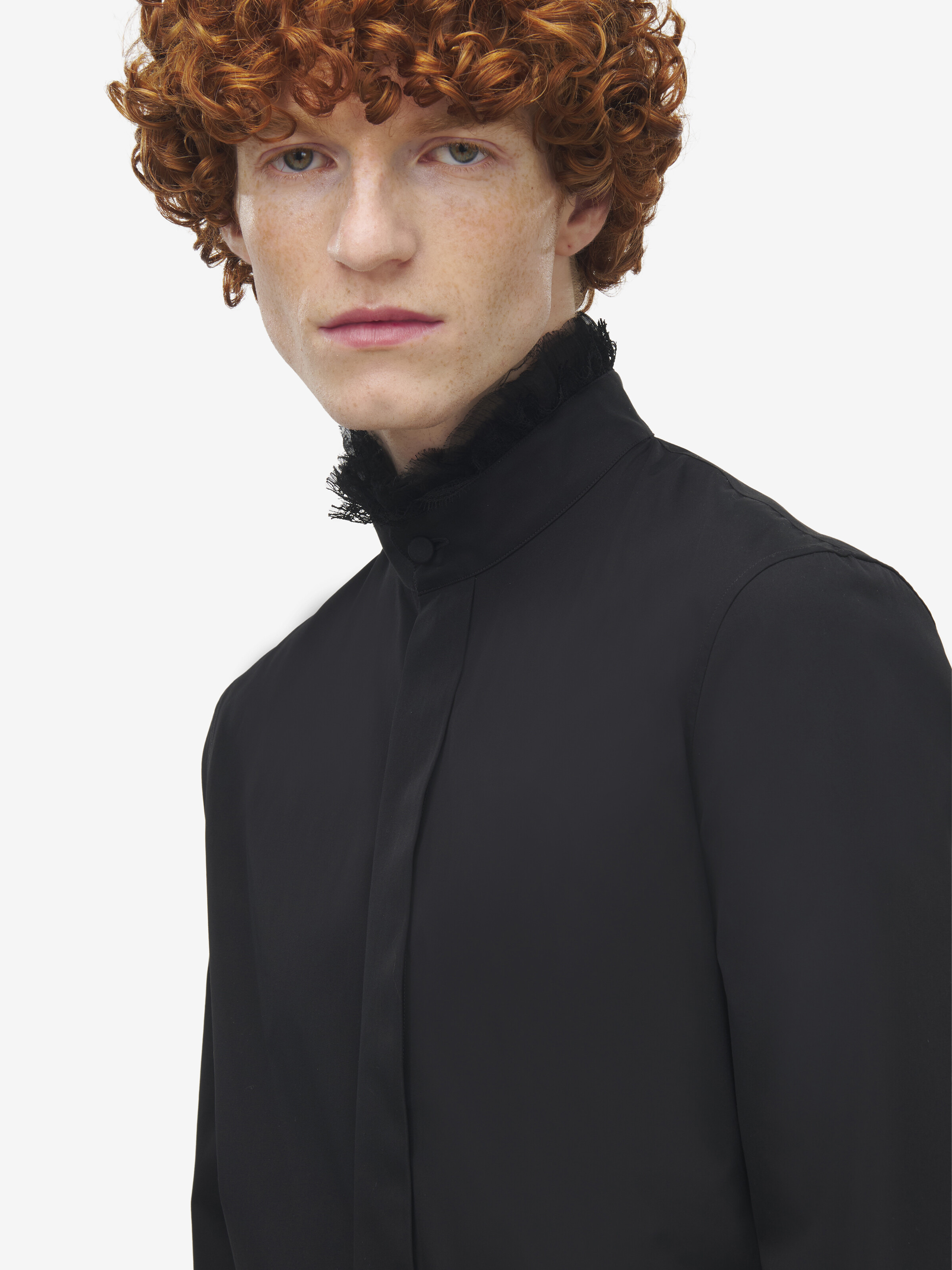 Ruffle Detail Poplin Shirt - 6
