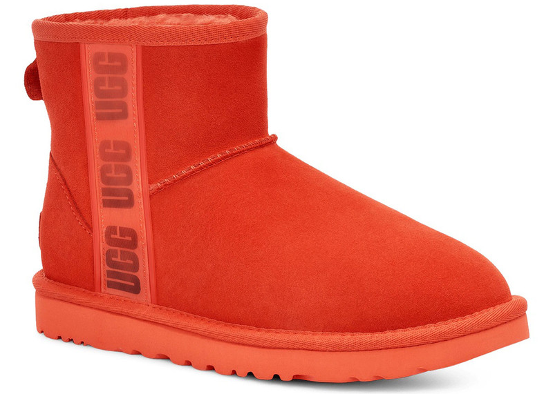 UGG UGG Classic Mini II Boot Side Logo Hazard Orange (Women's) outlook