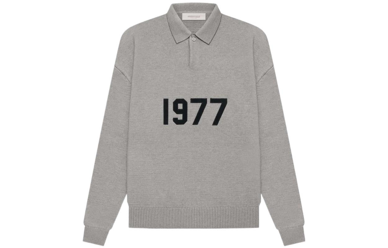 Fear of God Essentials SS22 Knit Ls Polo 1977 Dark Oatmeal FOG-SS22-058 - 2