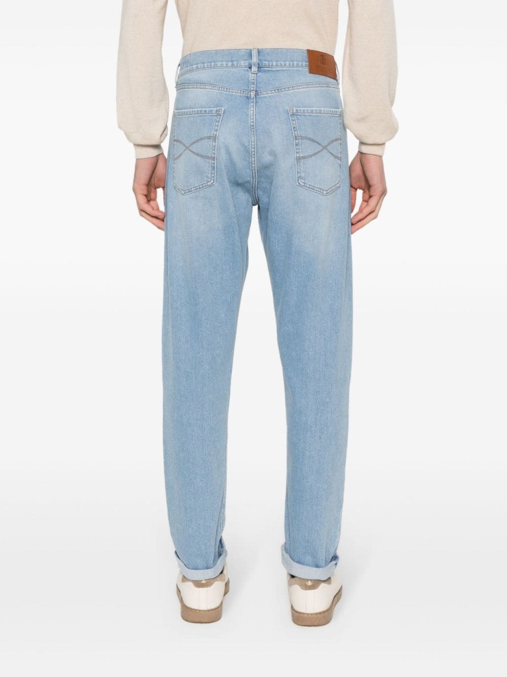 logo-patch jeans - 4