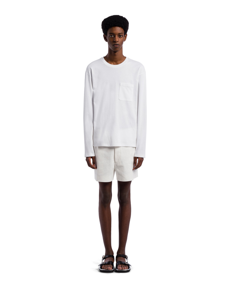 Prada Long-sleeved cotton T-shirt outlook