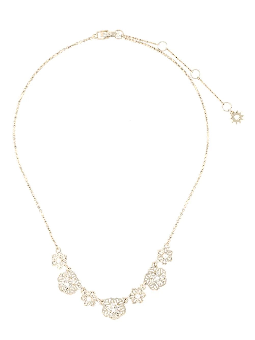 FLOWER FILIGREE CHARM NECKLACE - 1