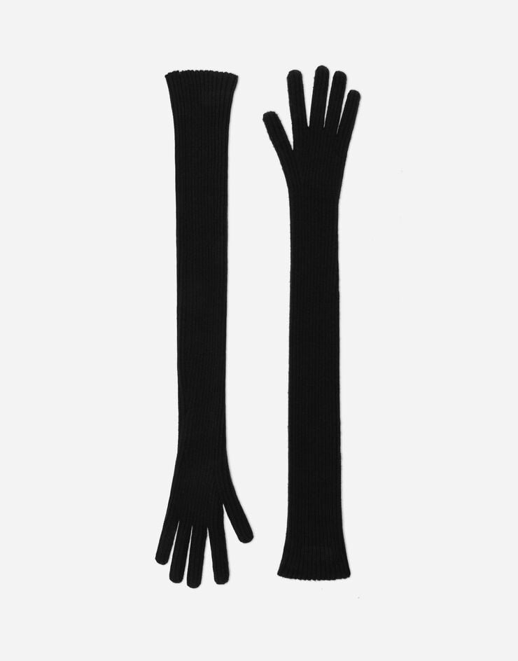 Long cashmere gloves - 1