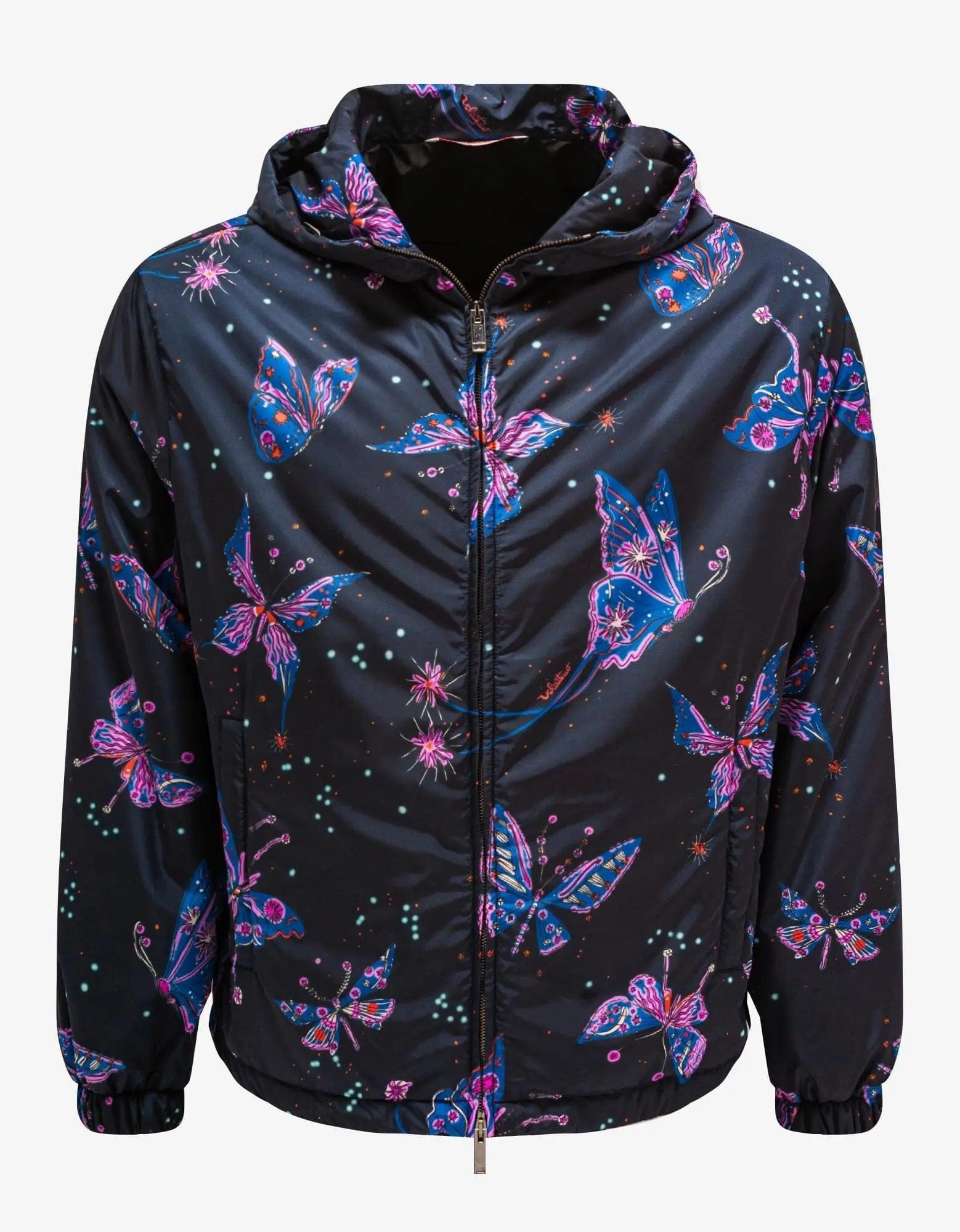 Valentino Utopia Butterfly Print Nylon Windbreaker - 1