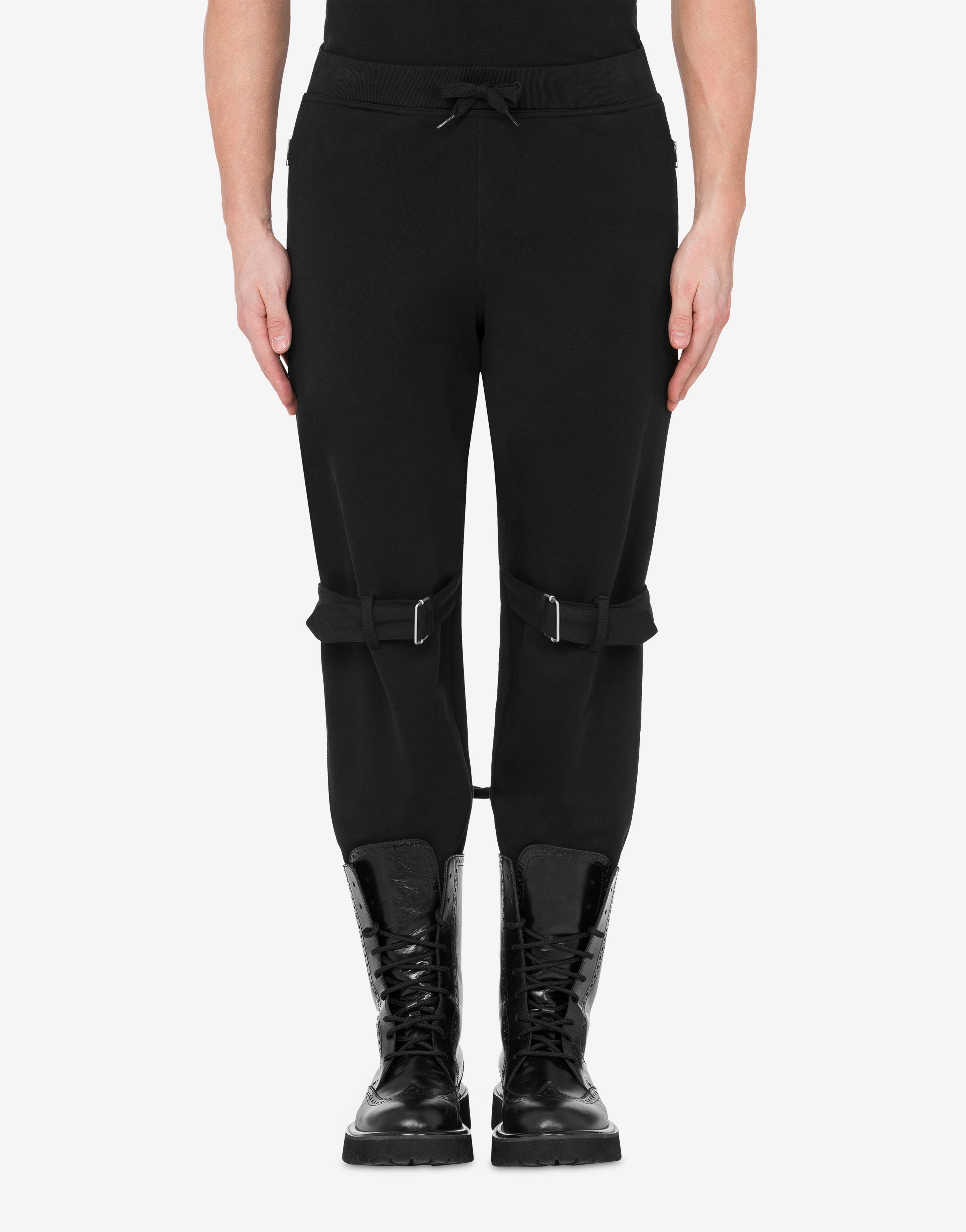 BIKER DETAILS FLEECE JOGGERS - 2