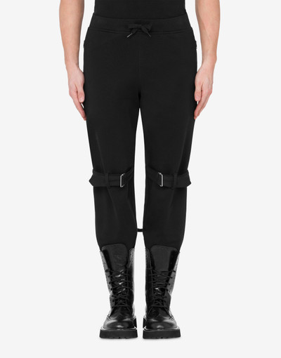 Moschino BIKER DETAILS FLEECE JOGGERS outlook