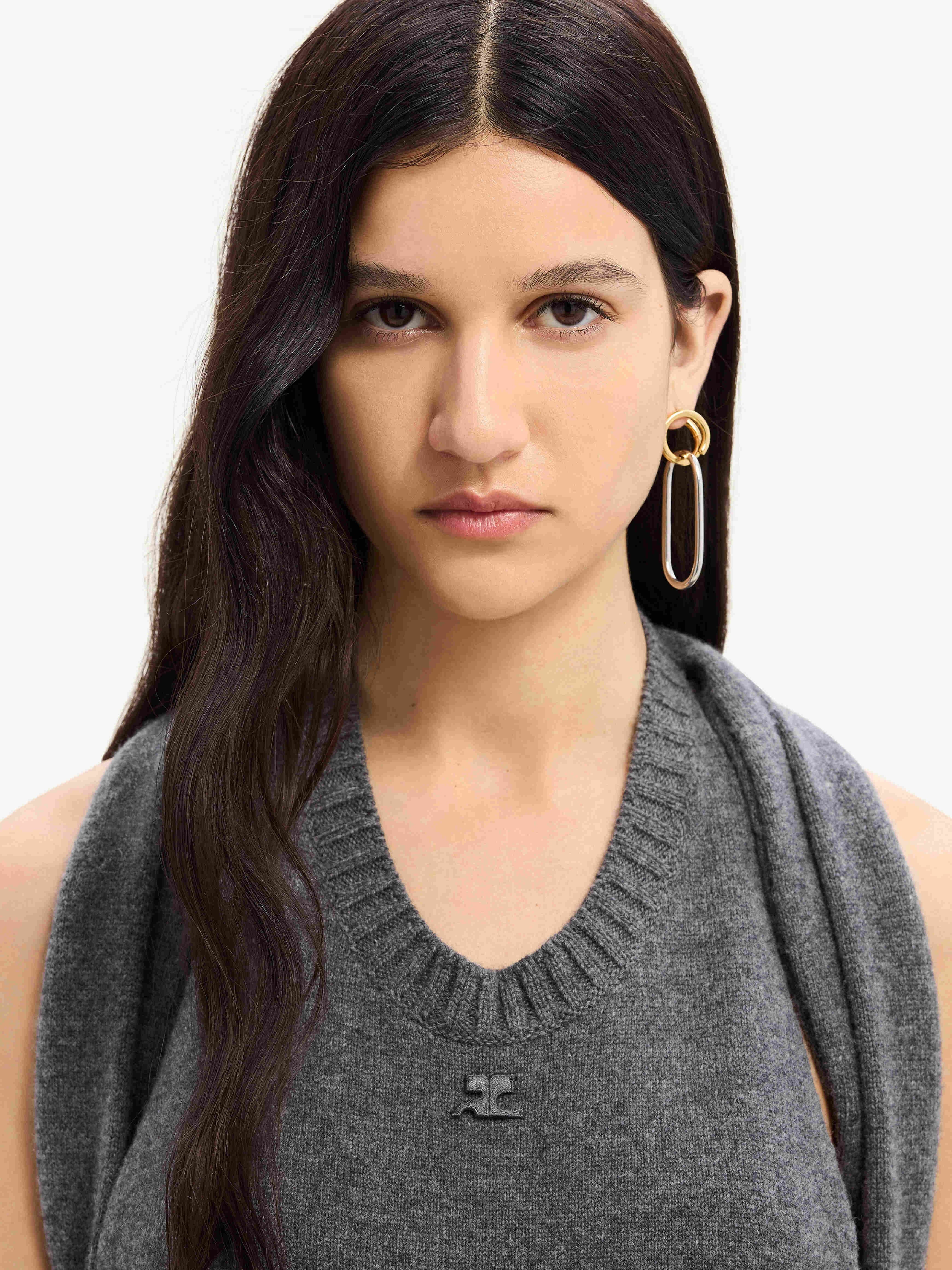 OVER THE SHOULDER DRAPÉ LAMBSWOOL DRESS - 5