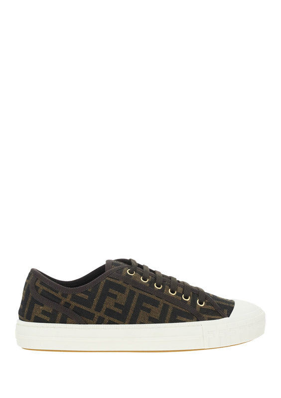 Fendi Men Monochrome Sneakers - 1
