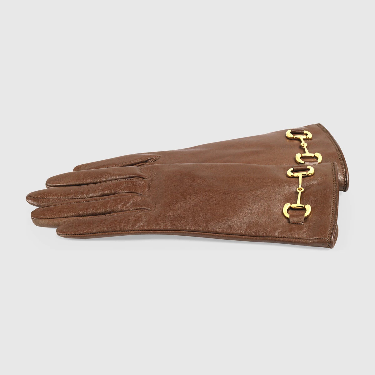 Leather gloves with Horsebit - 2