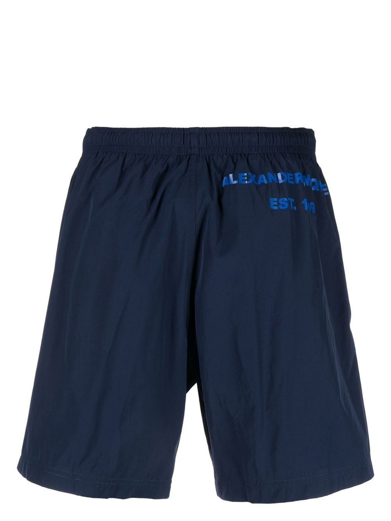 Alexander McQueen logo-print detail swim shorts outlook