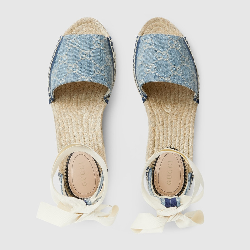 GUCCI Women's GG platform espadrille outlook
