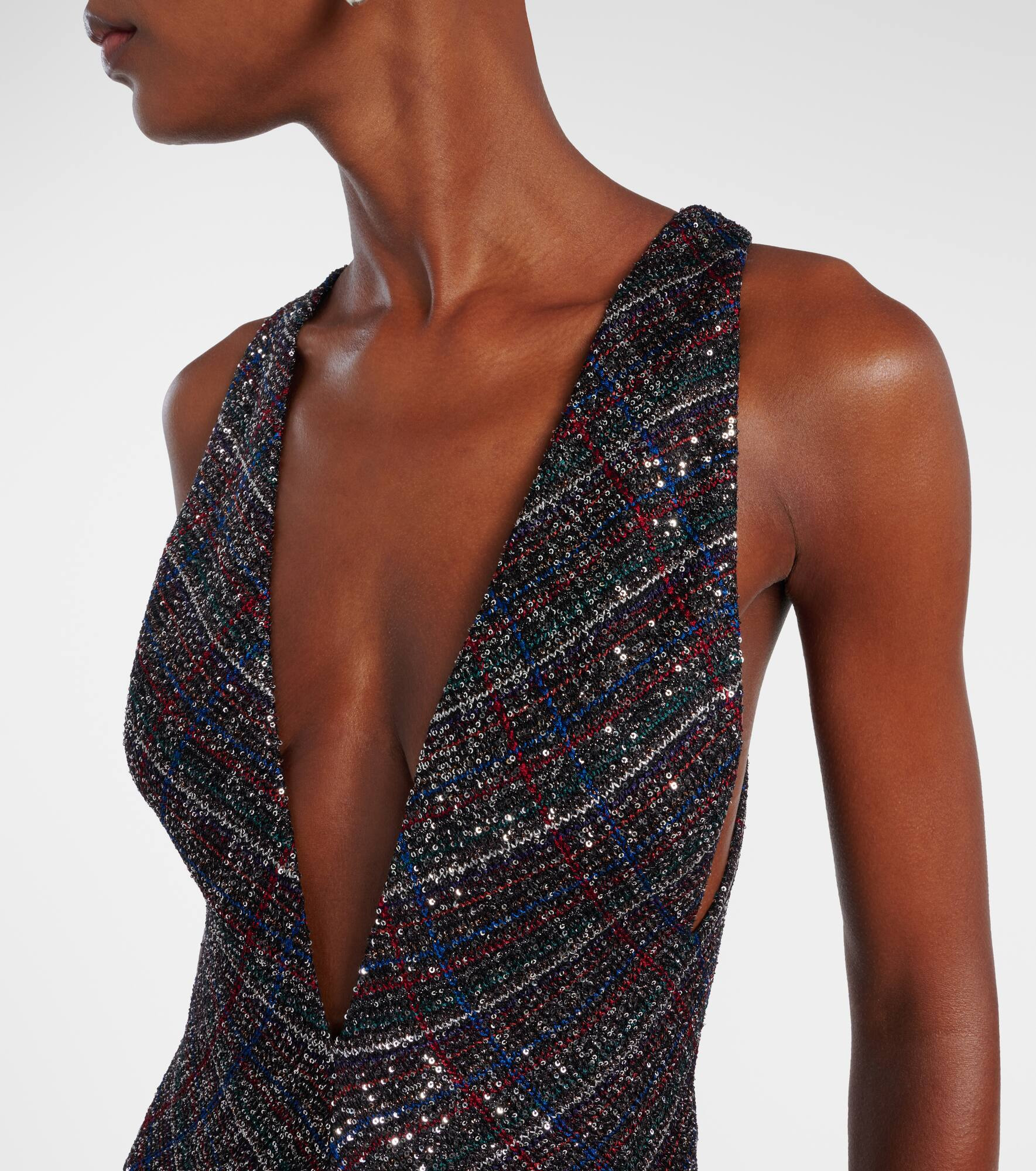 Sequined lamé maxi dress - 4