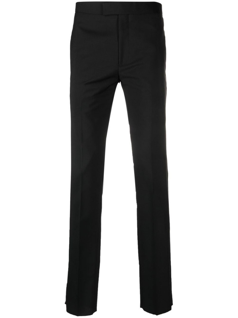 slim-cut tailored trousers 1
