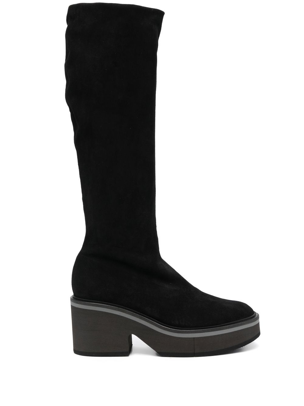 Anki 75mm knee-high suede boots - 1