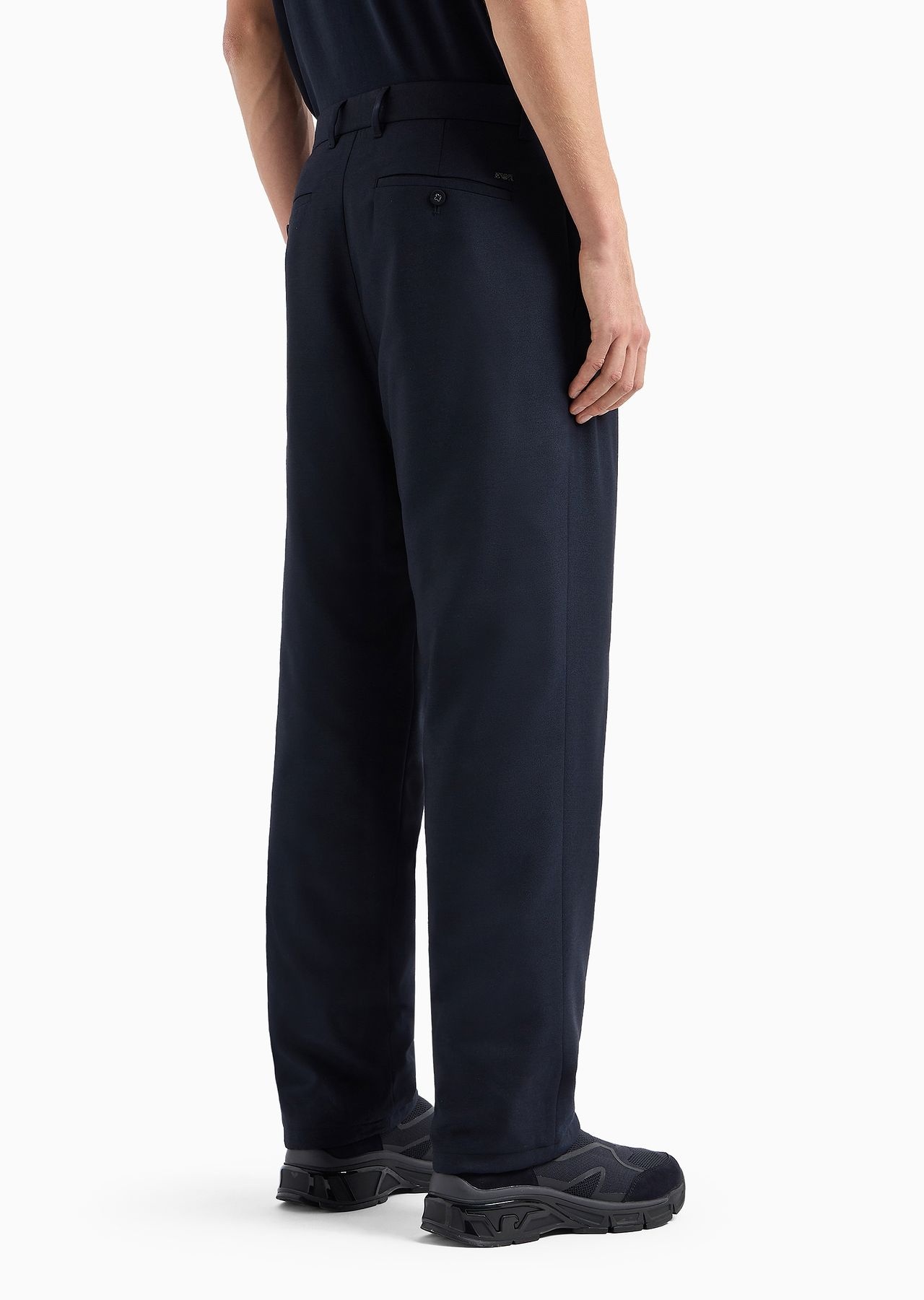 Travel Essentials virgin wool-blend trousers with pleats - 3