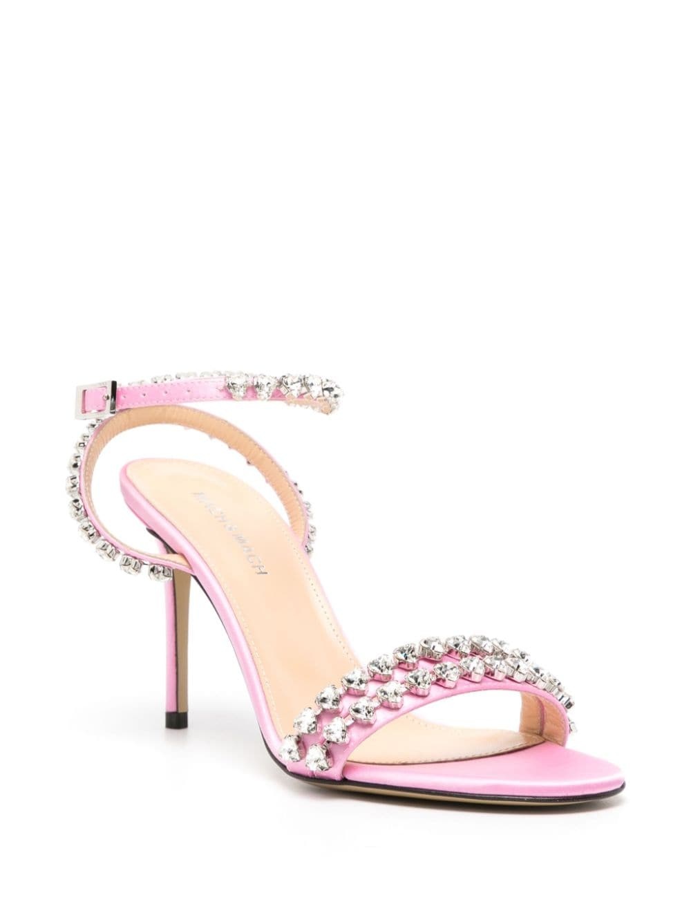 crystal-embellished 100mm sandals - 2