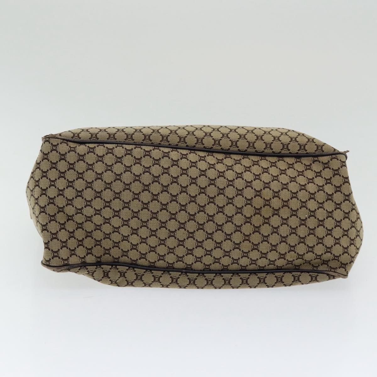 CELINE Macadam Canvas Hand Bag Beige Gold - 5