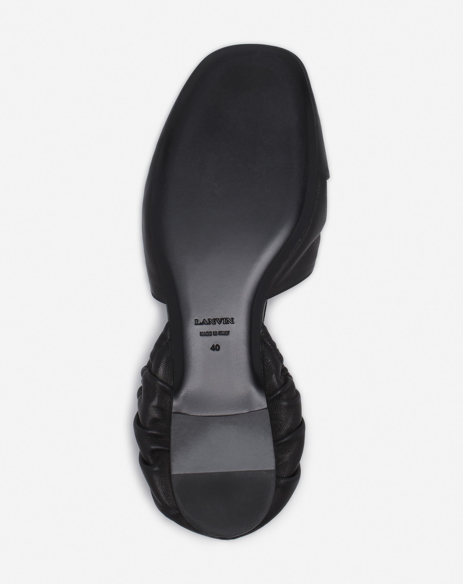 MESURE LACE-UP LEATHER BALLERINA - 6