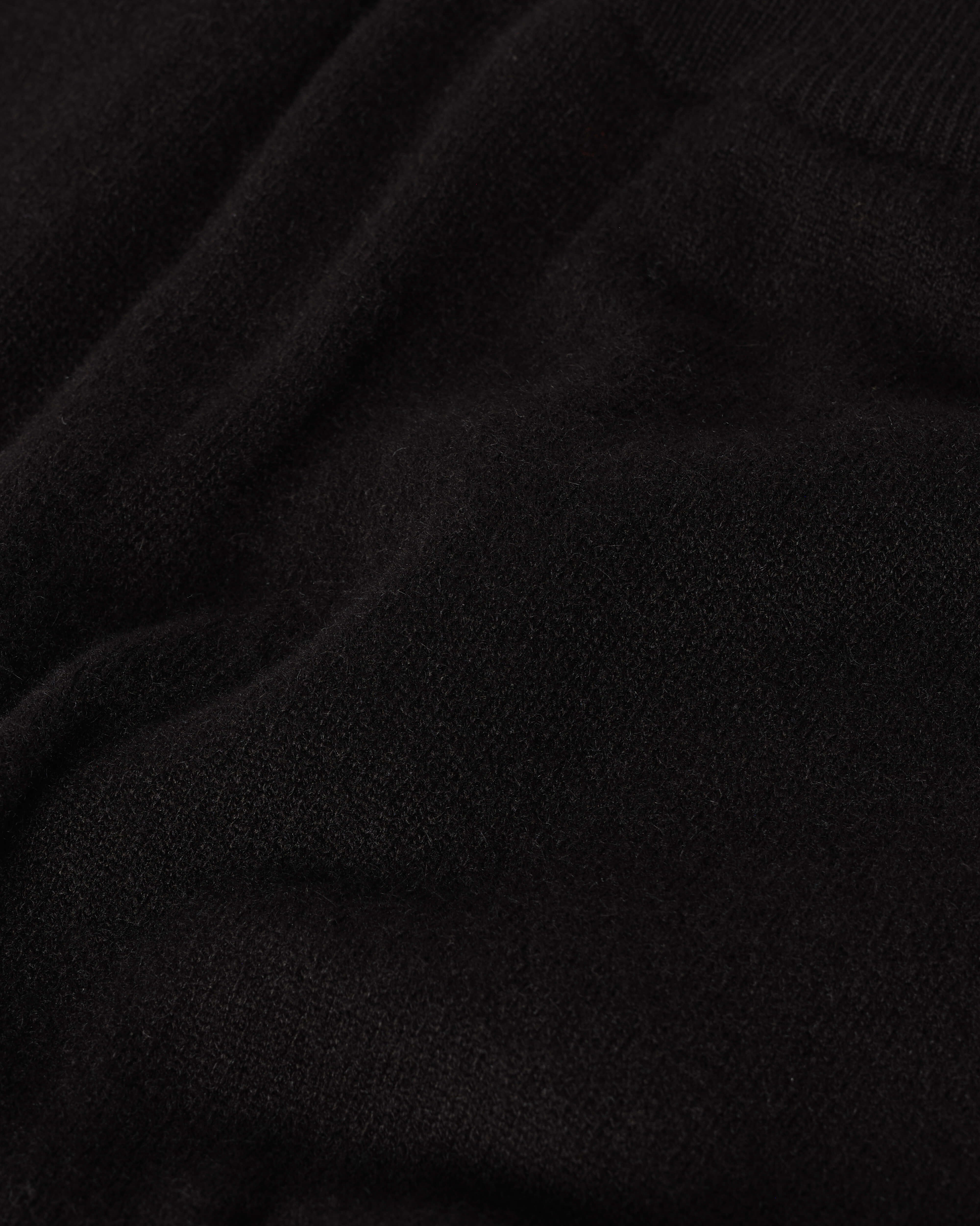 Wide Leg Black Cashmere Trousers - 6