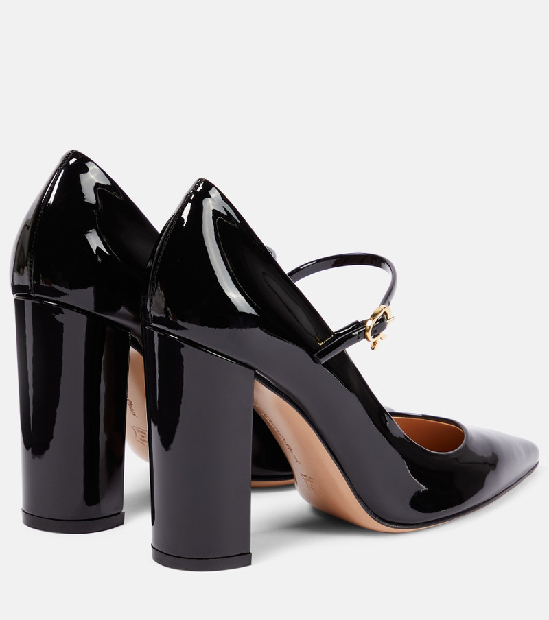 105mm pointed leather pumps 3