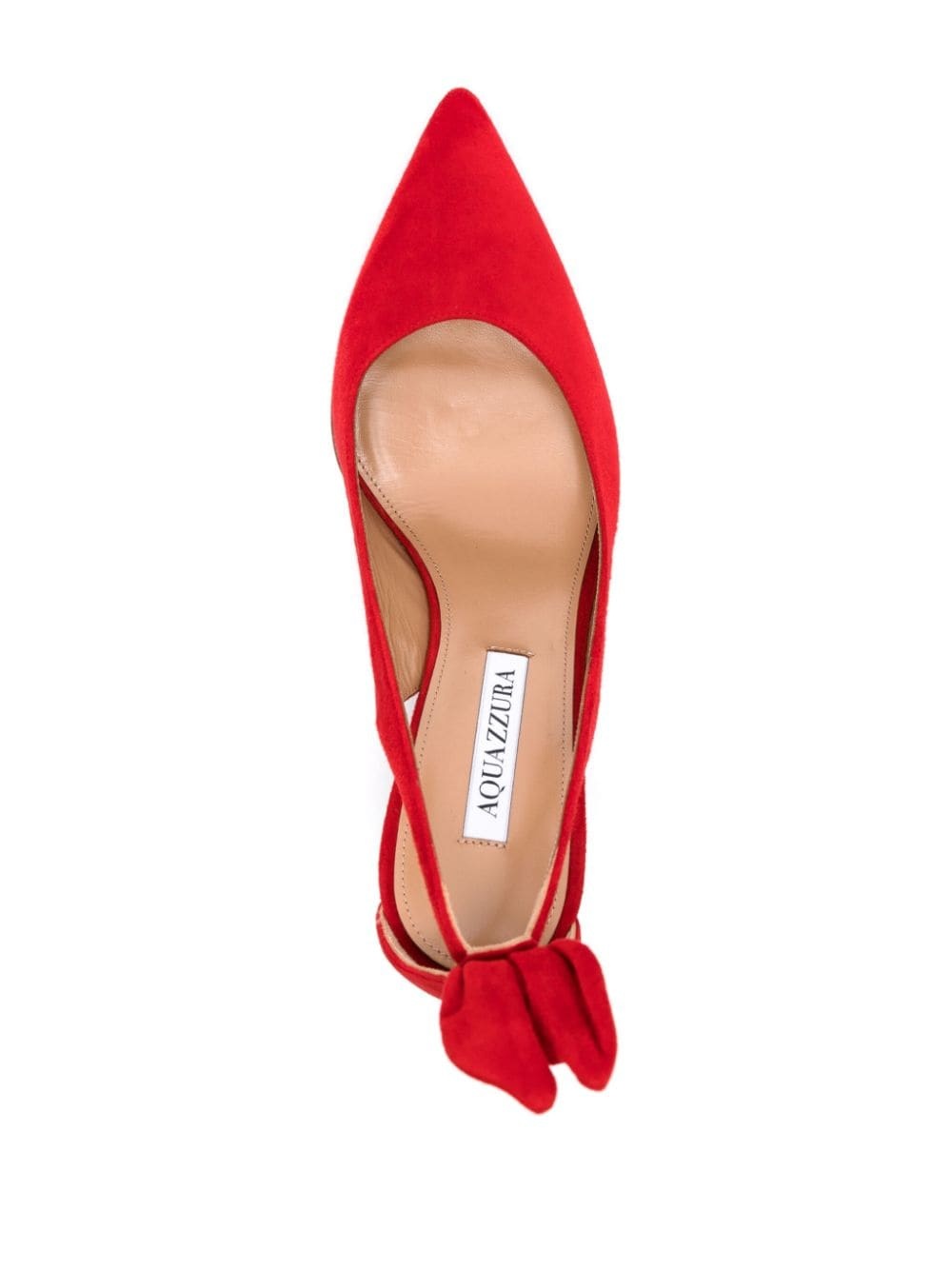 Bow Tie 85mm suede pumps - 4